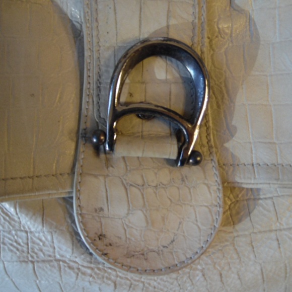 Etienne Aigner Distressed Satchel Shoulder Bag - Picture 5 of 8